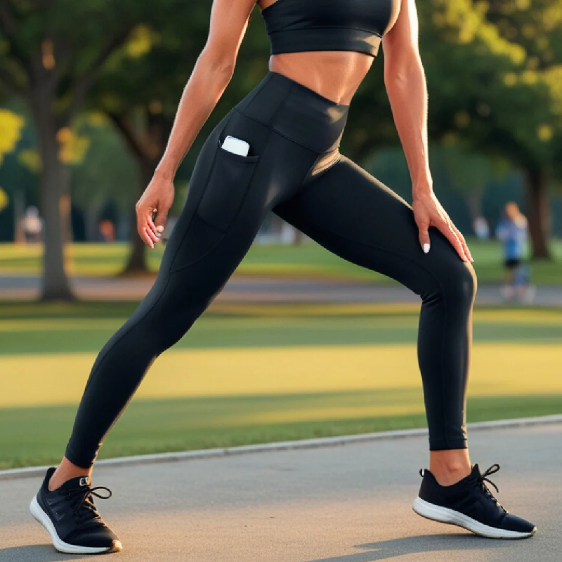 Leggings anti-cellulite haute performance avec poches