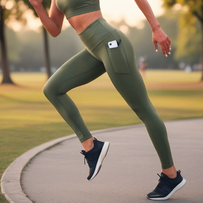 Leggings anti-cellulite haute performance avec poches