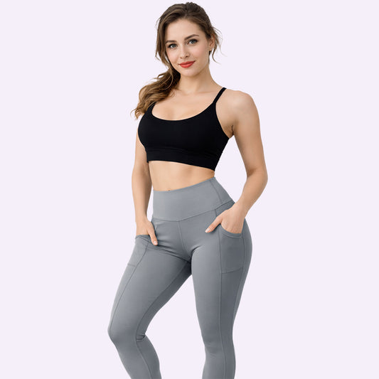 Leggings anti-cellulite haute performance avec poches